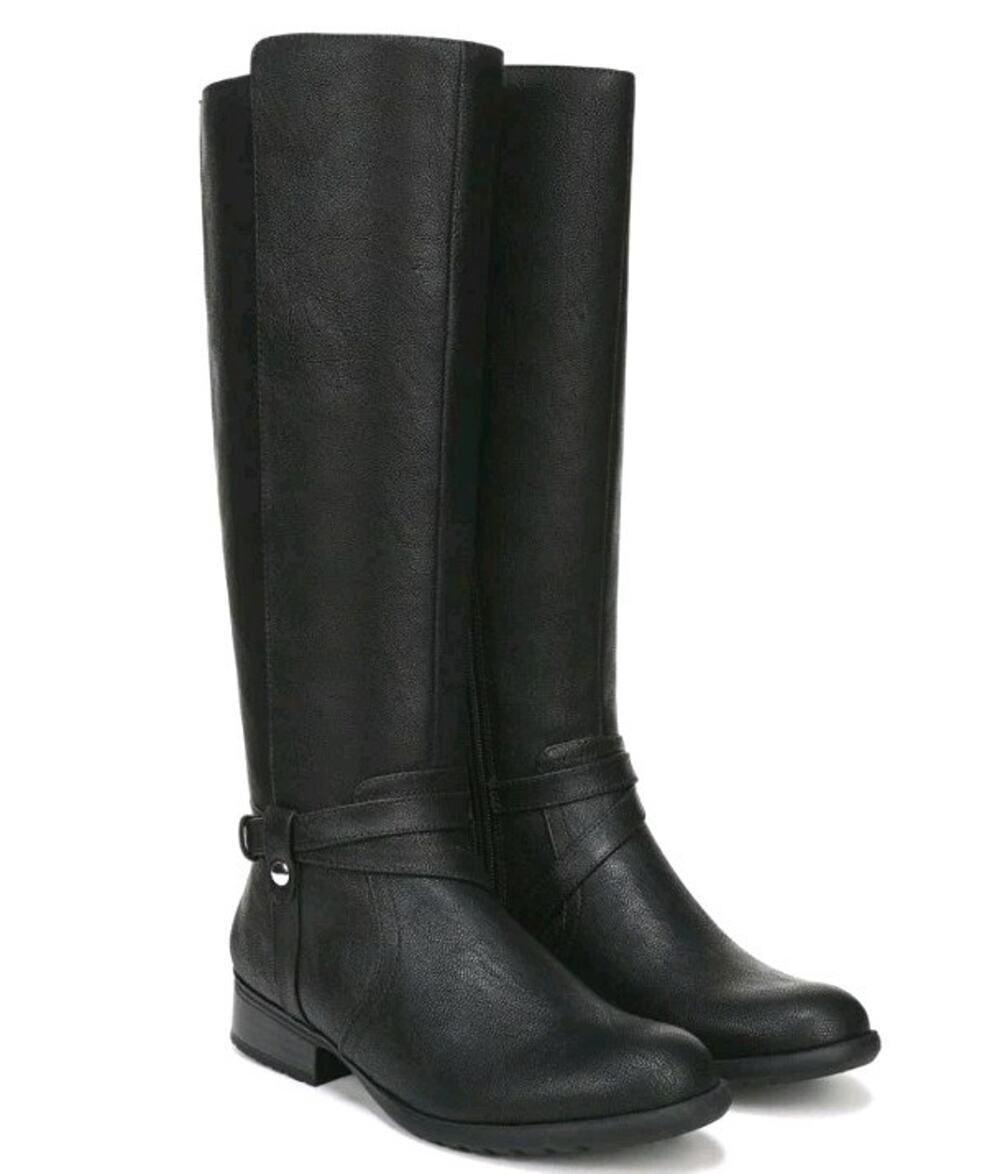 LifeStride ~Woman Size 9W~ Black Xtrovert Knee High Boots NWOB.